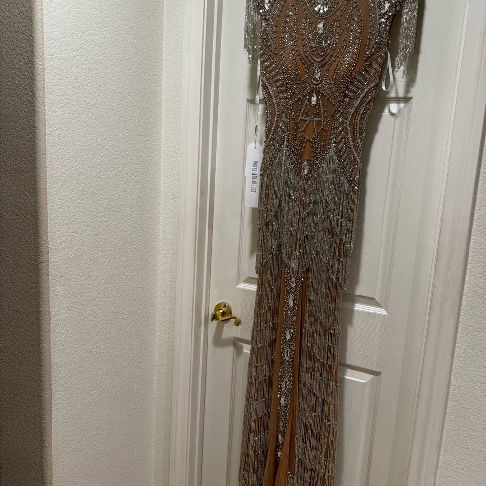Portia and Scarlett Silver Sequin Embellished Maxi Dress